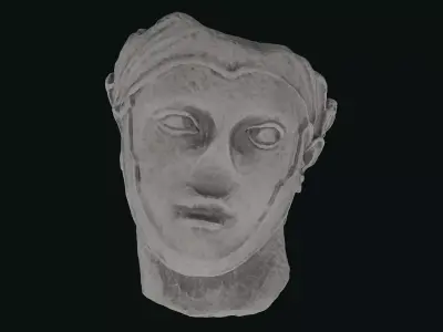 Seleukos Bust Low-poly 3D model