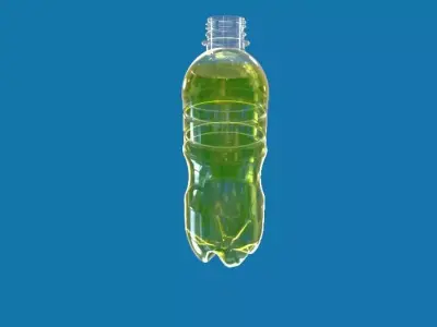  400ml real bottle pet with 28mm 1881 mm neck 3D print model