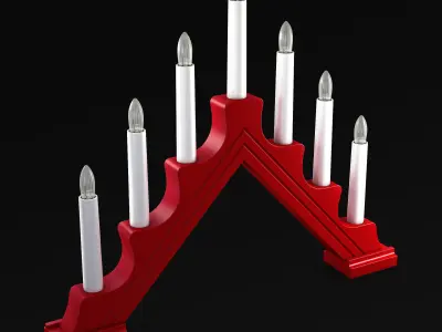 Christmas Advent Lights v 2 3D model