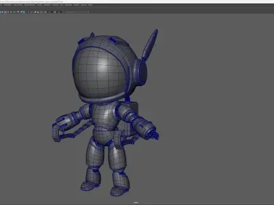 Cartoon Robot 3D model order