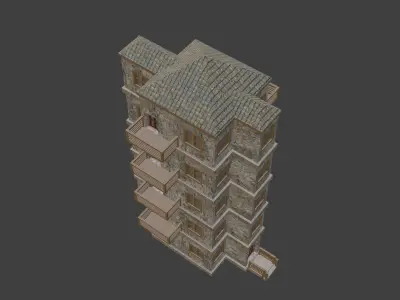 House Model 73 Low-poly 3D model