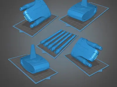 Black Series Scorpenek Droid - cut for smaller printers 3D model