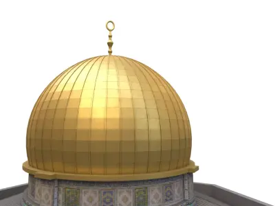 Dome of the Rock   Low-poly 3D model