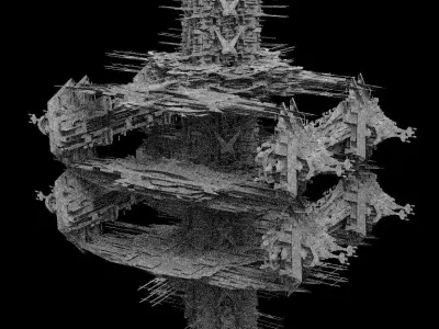 Mega Sci-Fi city Complex Station 2  3D model