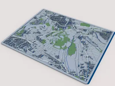 Beckenham Place Park London Printable London Landscape 3D print model