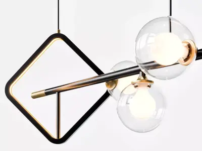 Lampatron DAGFRID pendant light colletion S 3D model