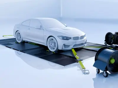  Automotive Dyno Bed Floor - Full Dyno Kit - High End   3D model