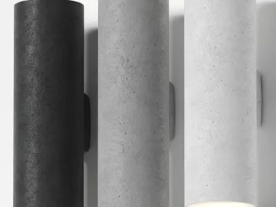 Creative lighting solutions - Hans clay wall light 3D model