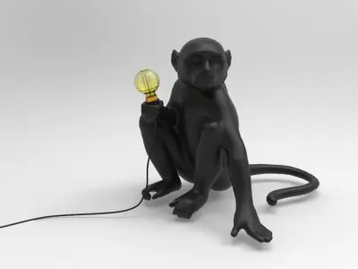 SELETTI Monkey Lamp HIGH QUALITY 3D model