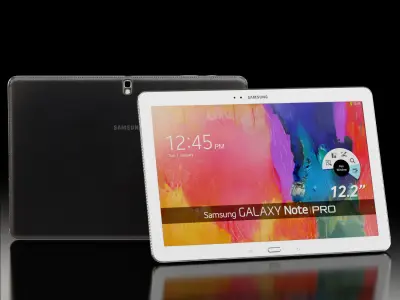 Samsung Galaxy Tab Pro 12-2 tablet Low-poly 3D model