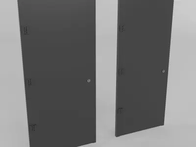 Black Doors 3D model