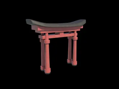 Torii Gate 3D model