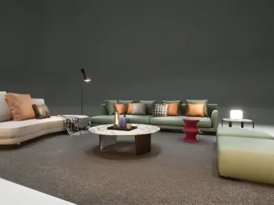 DH STUDIO Furniture Collection 10 Low-poly 3D model