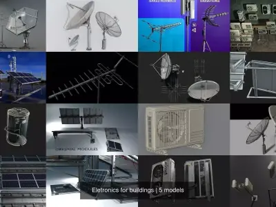 Eletronics for buildings 3D Model Pack