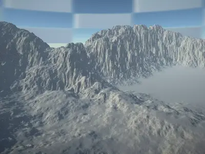 Mountain high poly textured unwrapped and ready to Use 3D model