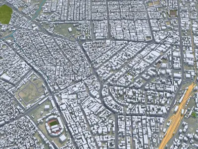 Kano Nigeria 40km Low-poly 3D model