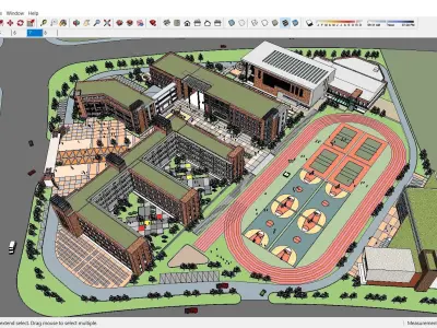 Sketchup School and University H2 3D model