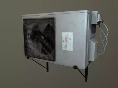 Air conditioner Low-poly 3D model