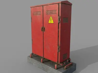 Elextrical Box1 Low-poly 3D model