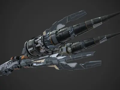 scifi-model534 spaceship 3D model