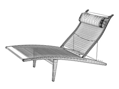 PP524 Deckchair 3D model