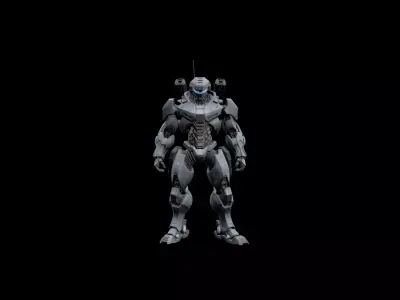The First New Precise High Poly Sci-fi  Soldier 3D model