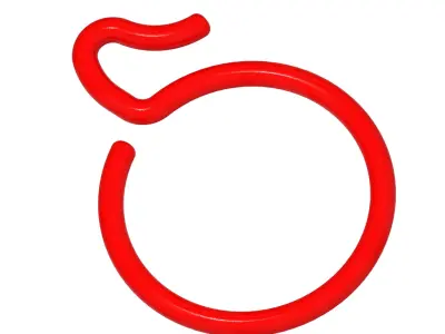 Window Curtain Hook 3D print model