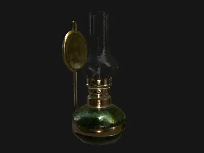 Oil Lamp 3D model