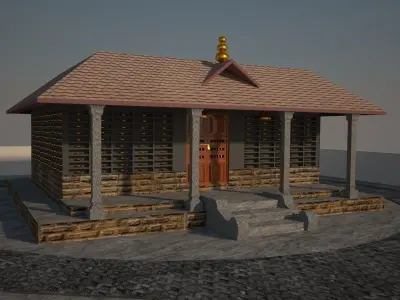 Temple Kerala model 3D model
