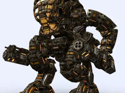 3DRT - Mech Robots Megapack  Low-poly 3D model