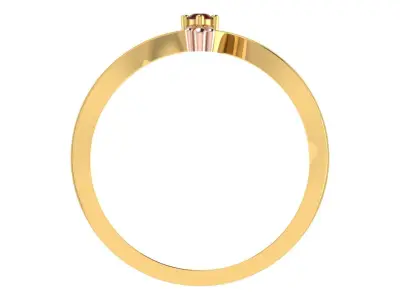 Women Ring  Render 3dm STL OBJ FBX Details 3D print model 10
