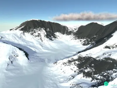 Snow Mountain 02 3D model