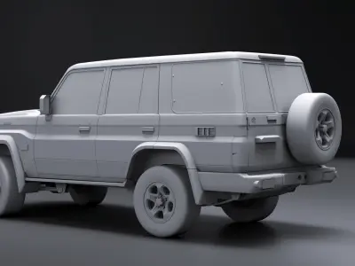  Toyota Land Cruiser J70 2025 No Textures 