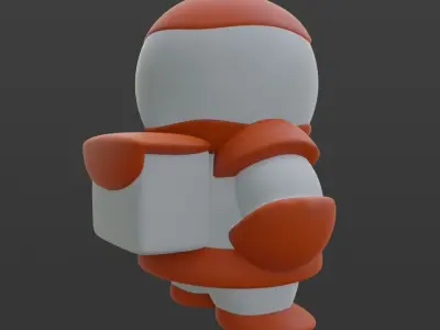 Cartoon Astronaut 3D model