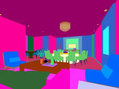 Business Restaurant - Coffee - Banquet  29 3D model