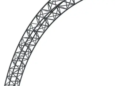 Metallic structure truss 05 Arc 3D model