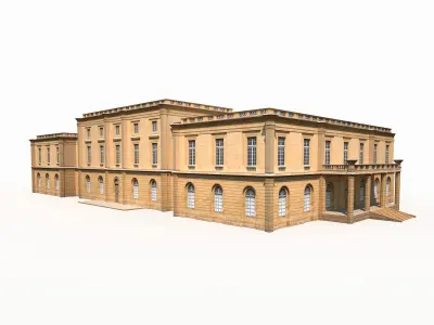 Public Building 167 Low Poly Low-poly 3D model