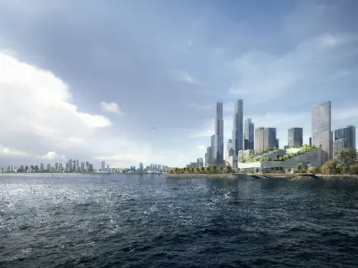 uturistic Waterfront Mixed Use Landmark Complex 3D model