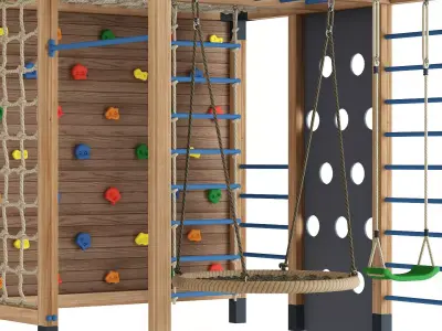 Playground wood 3D model