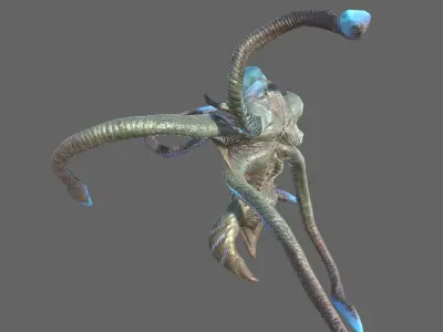 Alien Blackout Low-poly 3D model