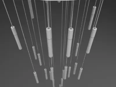 FLUX HELIXES By Haberdashery lamp Low-poly 3D model