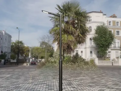 Street Light 12 version 1 3m with pole 3 Low-poly 3D model