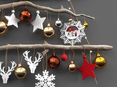 Christmas decor 3D model