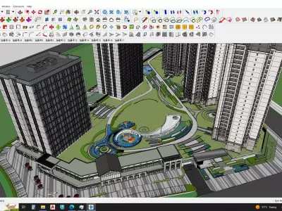 Residential construction 3d sketchup model 3D model