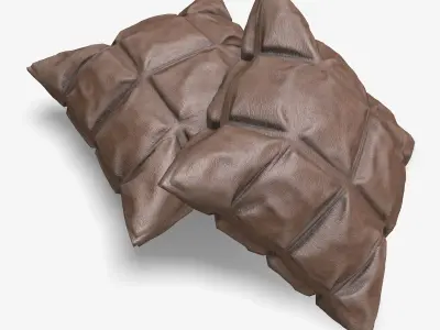 Pillows Pile Low-poly 3D model