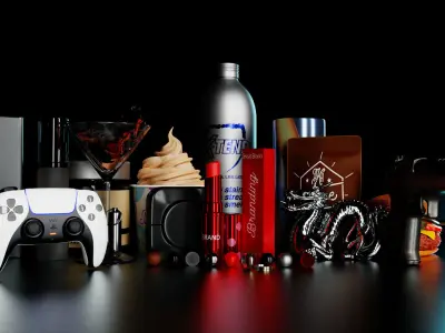 Products And Objects 3d Rendering Hdri Pack 3D model