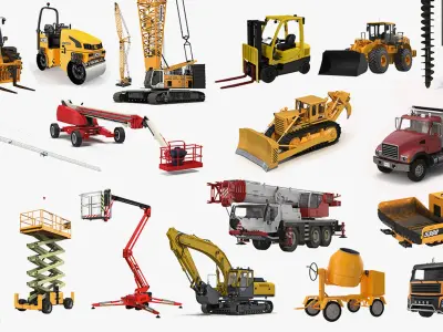  Construction Vehicles Big Collection 