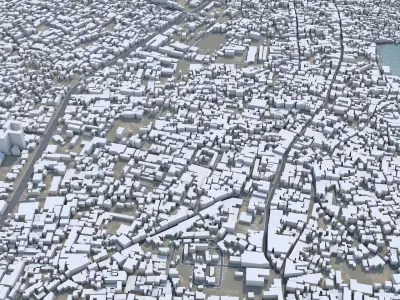 Jabalpur Madhya Pradesh India 30km Low-poly 3D model
