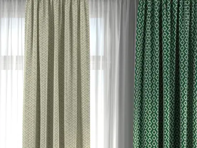 Curtain Set 288 3D model