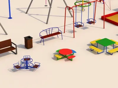 Playground models kit 3D model